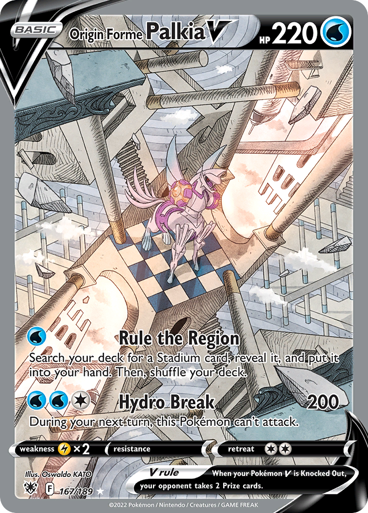 Origin Forme Palkia V 167/216 Rare Ultra