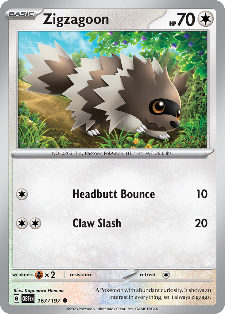 Zigzagoon 167/230 Common