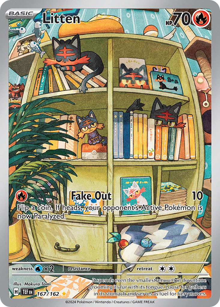 Litten 167/218 Illustration Rare