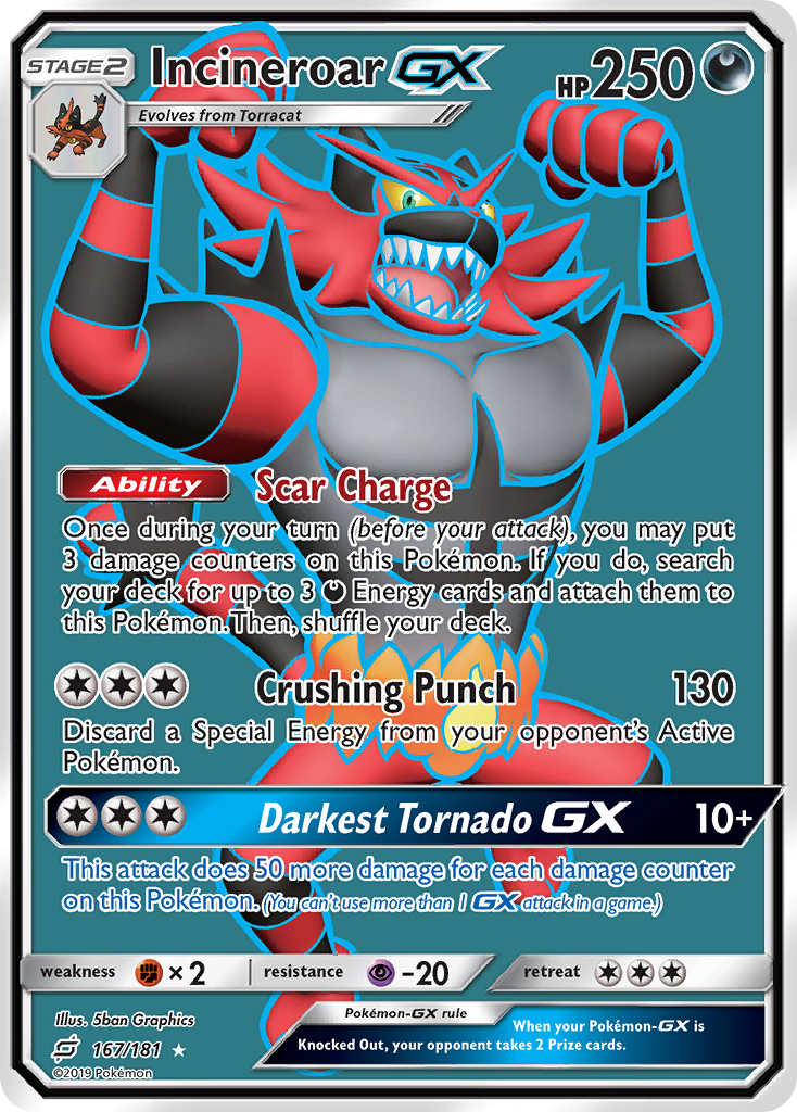 Incineroar-GX 167/198 Rare Ultra