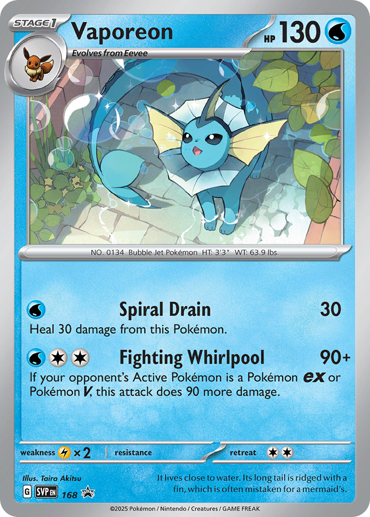 Vaporeon 168/148 Promo