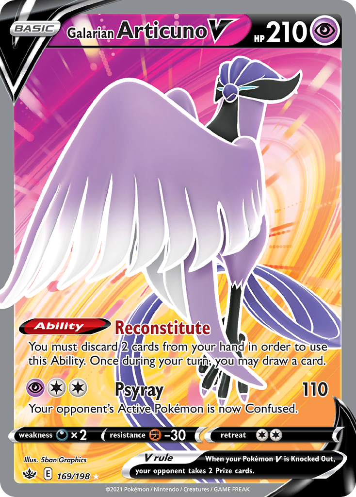 Galarian Articuno V 169/233 Rare Ultra