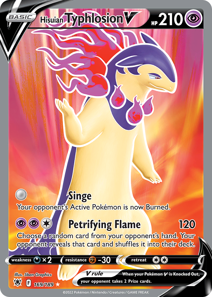 Hisuian Typhlosion V 169/216 Rare Ultra