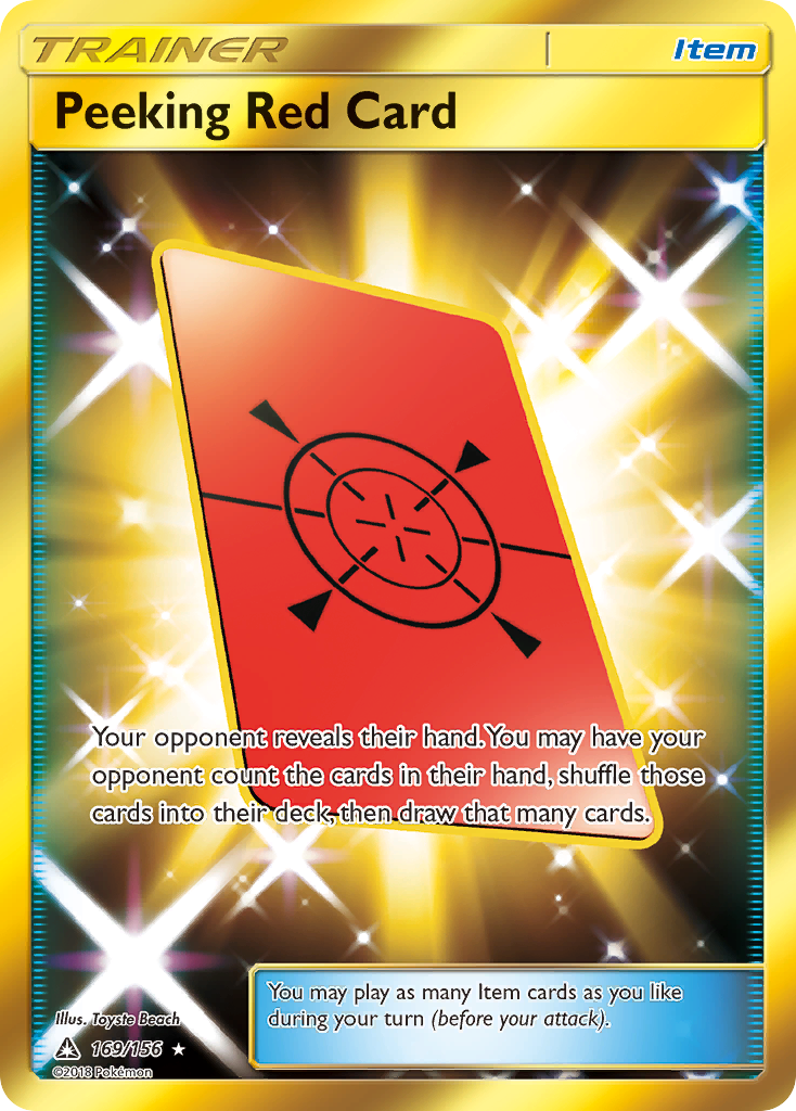 Peeking Red Card 169/178 Rare Secret
