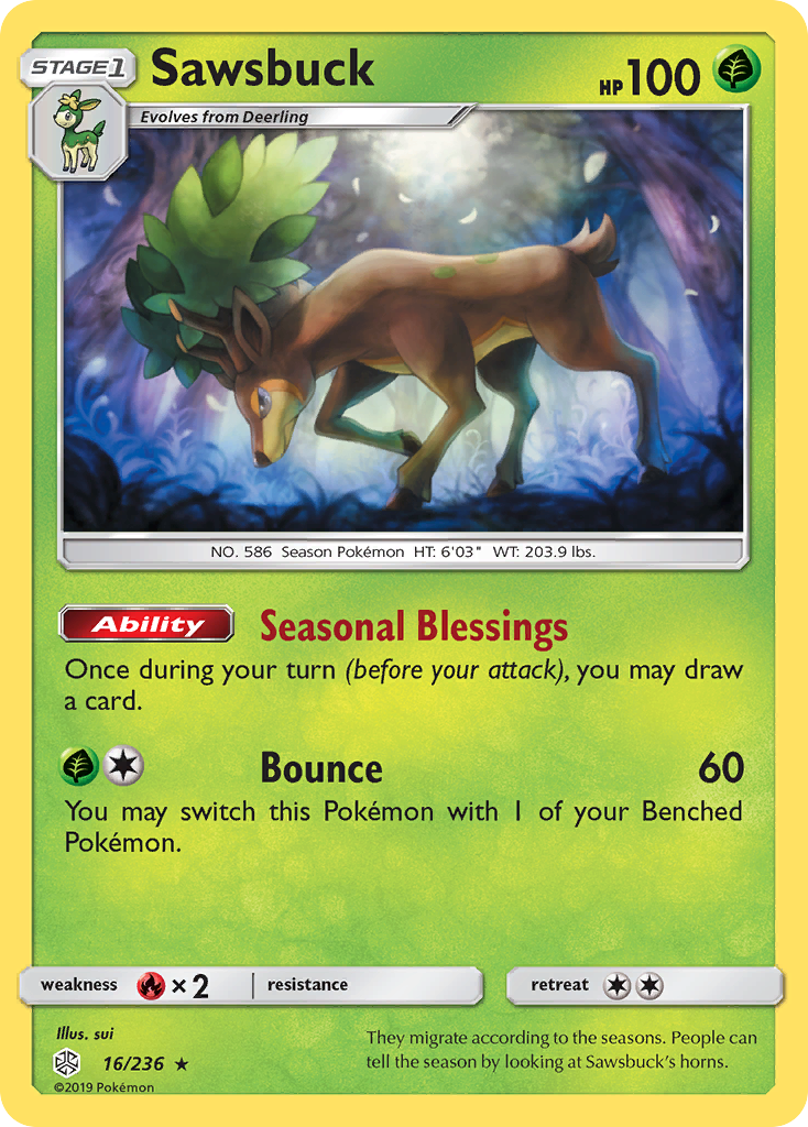 Sawsbuck 016/272 Rare Holo