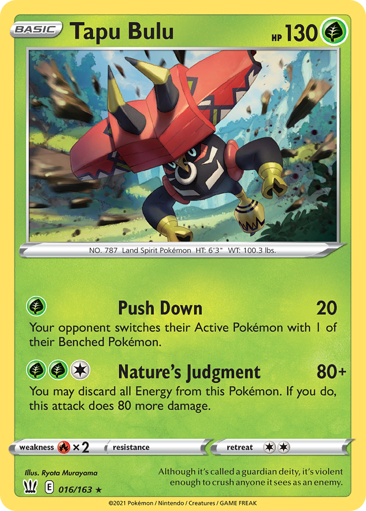 Tapu Bulu 016/183 Rare Holo