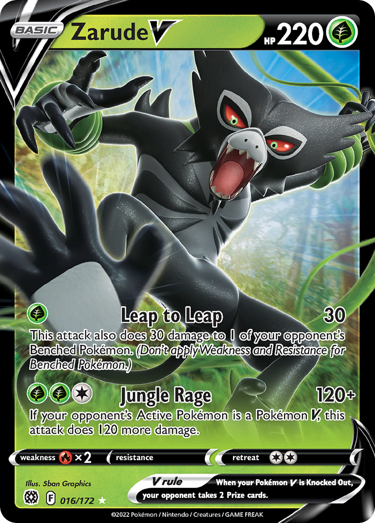 Zarude V 016/186 Rare Holo V