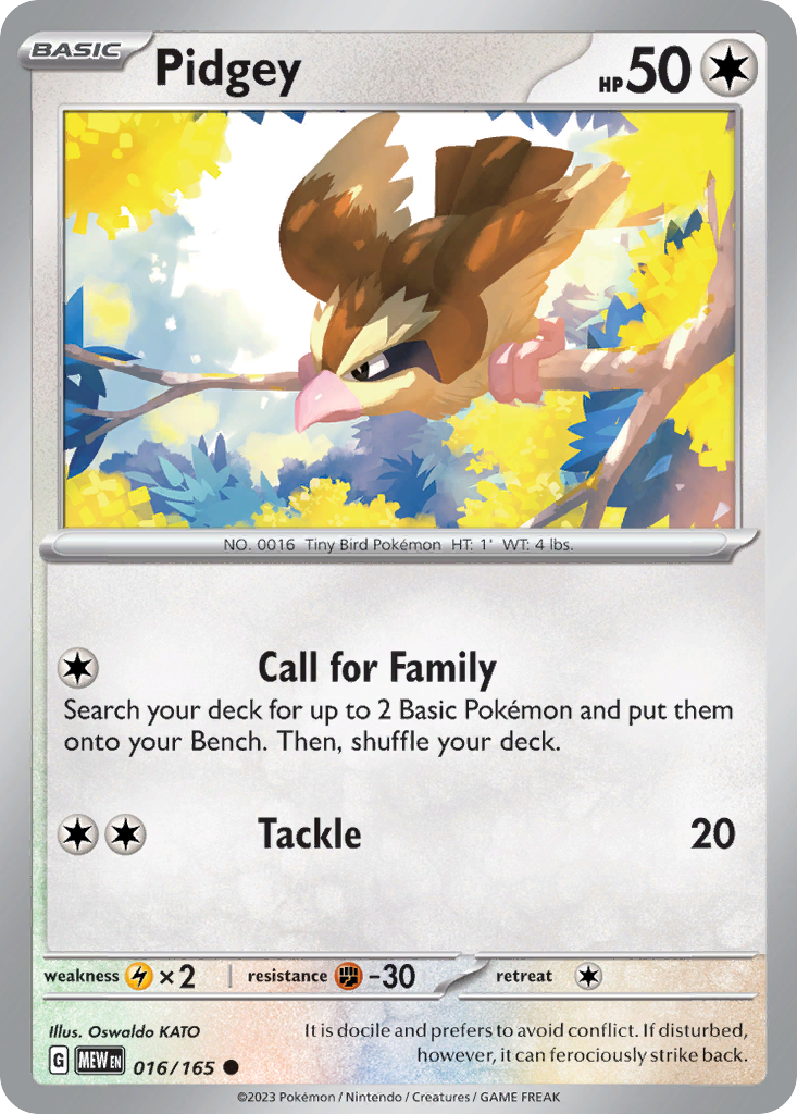 Pidgey 016/207 Common