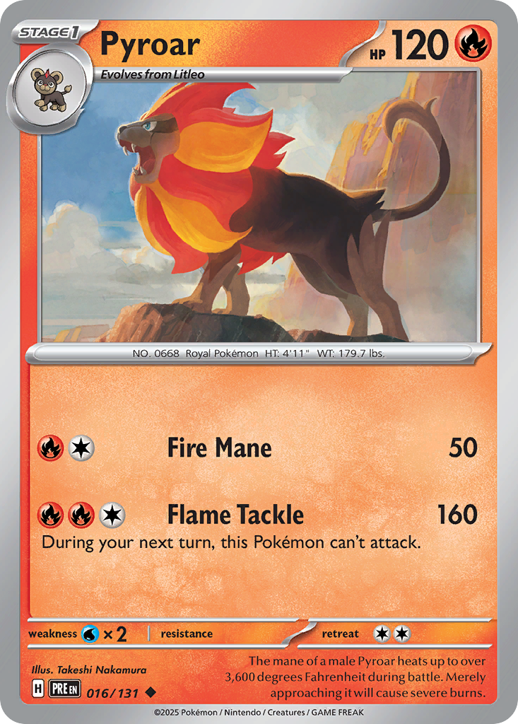 Pyroar 016/180 Uncommon
