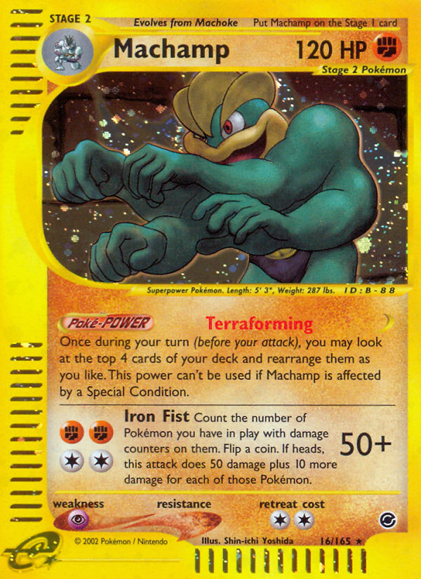 Machamp 016/165 Rare Holo
