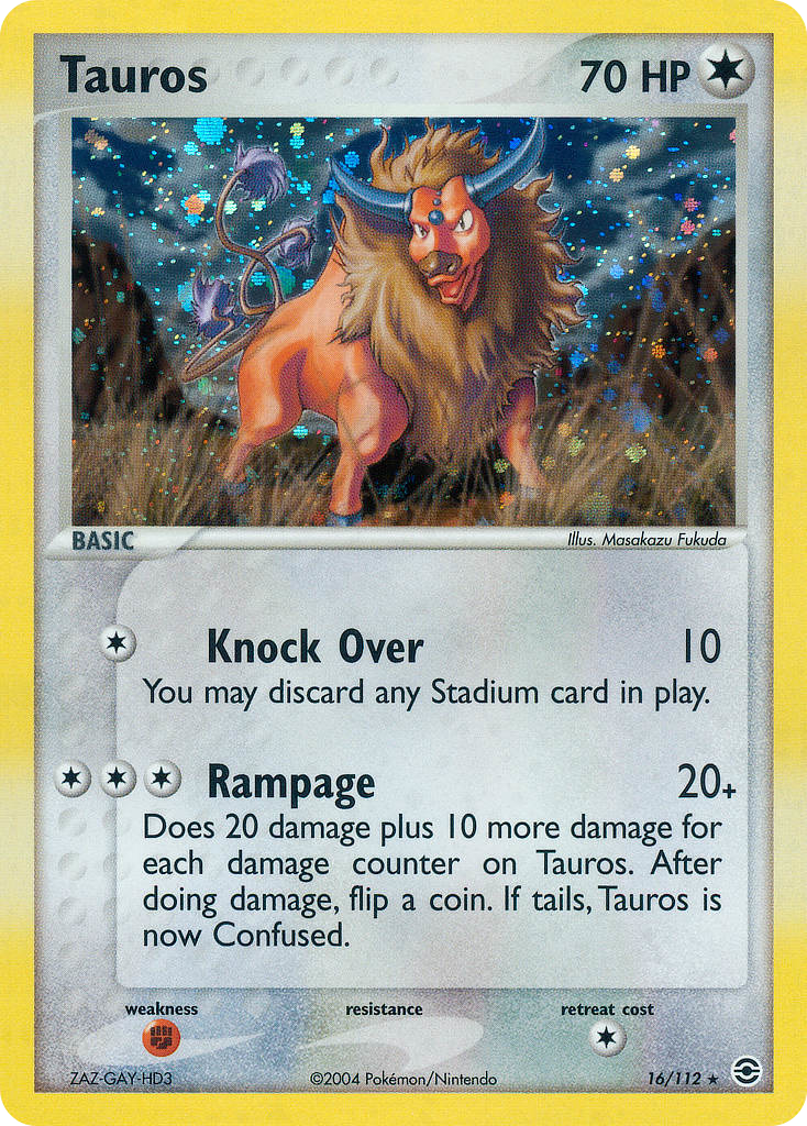 Tauros 016/116 Rare Holo