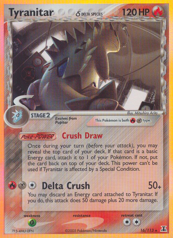 Tyranitar δ 016/114 Rare Holo