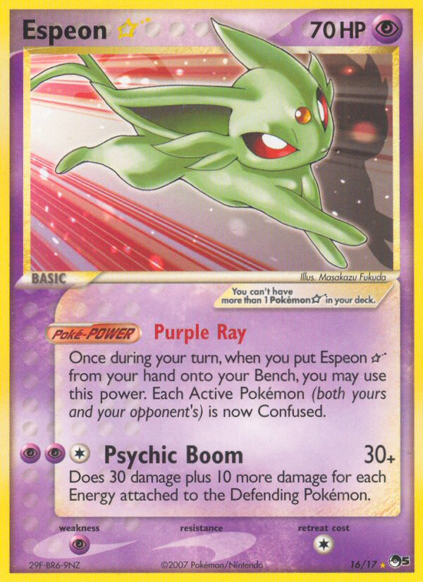 Espeon ★ 016/17 Rare