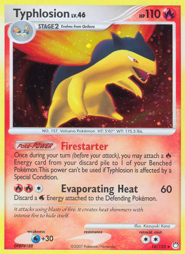Typhlosion 016/124 Rare Holo