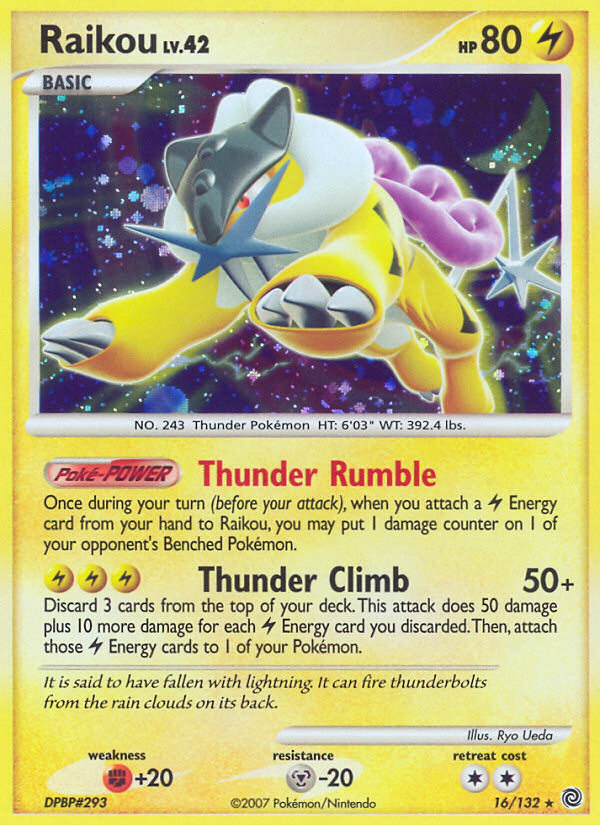 Raikou 016/132 Rare Holo