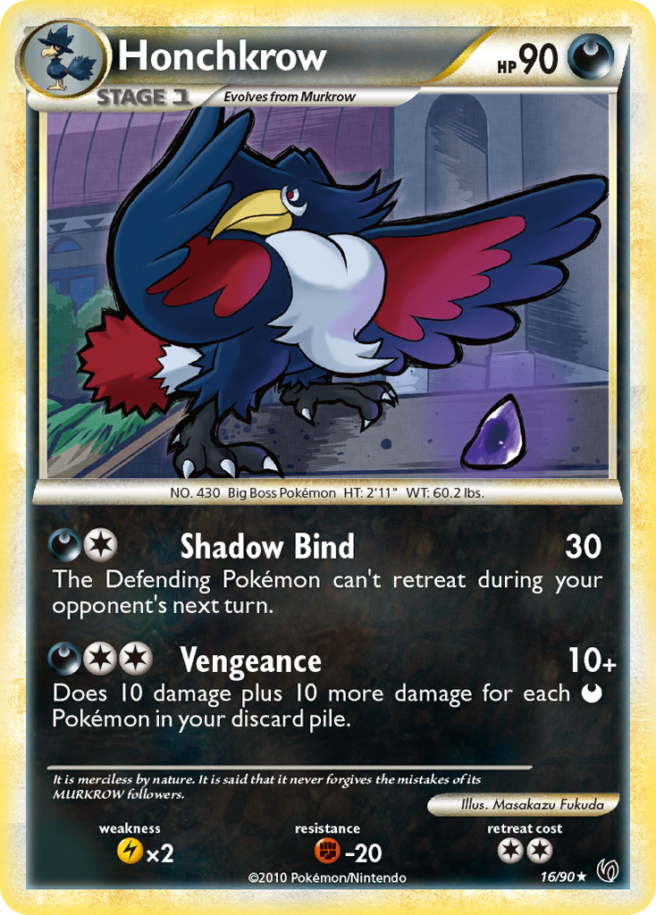 Honchkrow 016/91 Rare