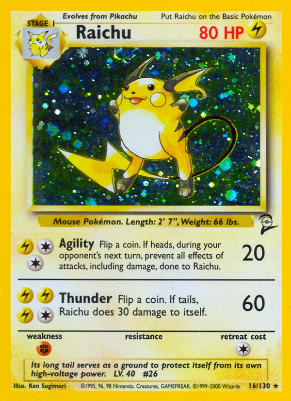 Raichu 016/130 Rare Holo