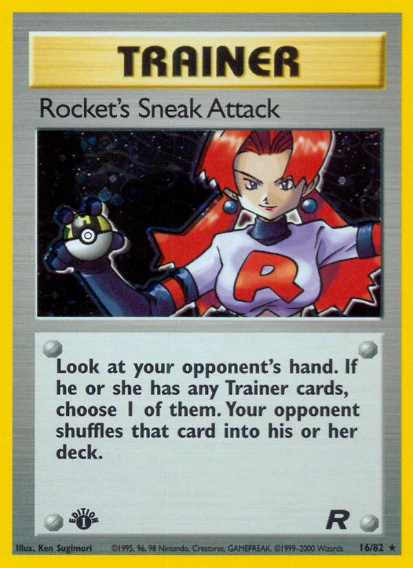 Rocket's Sneak Attack 016/83 Rare Holo