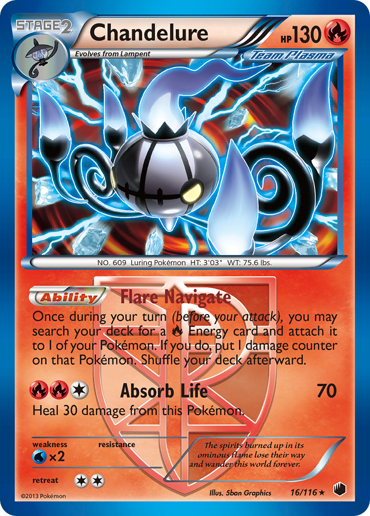 Chandelure 016/122 Rare Holo