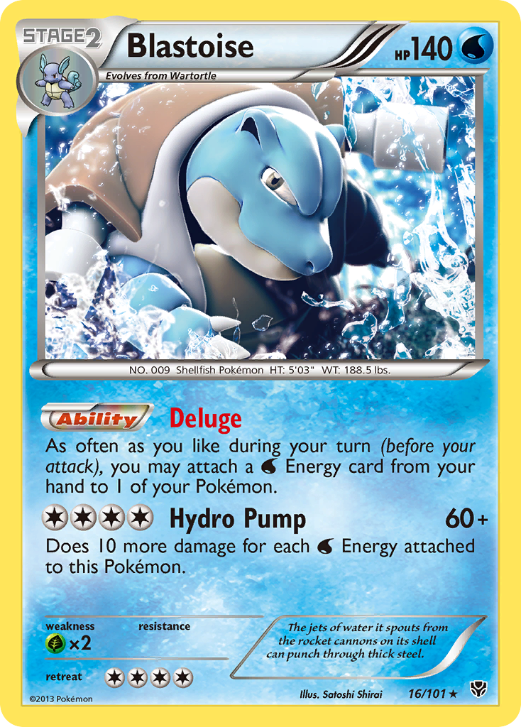 Blastoise 016/105 Rare Holo