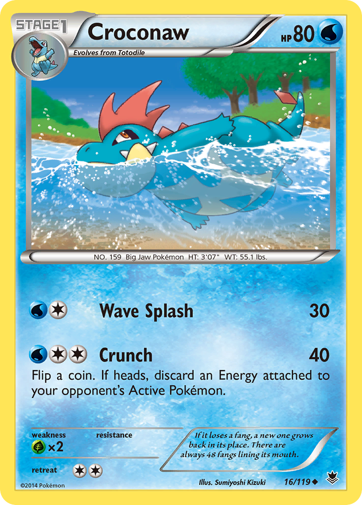 Croconaw 016/124 Uncommon