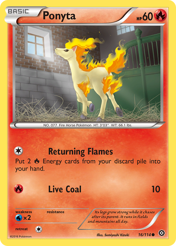 Ponyta 016/116 Common
