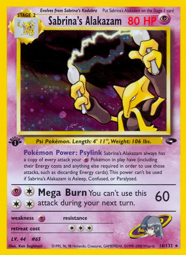 Sabrina's Alakazam 016/132 Rare Holo