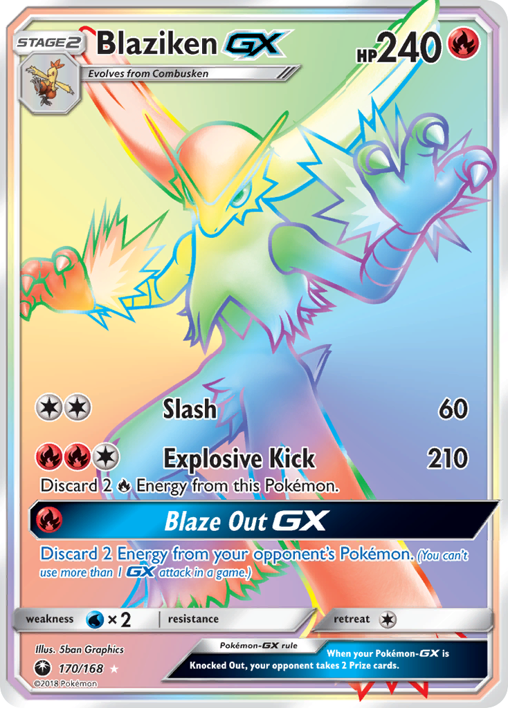 Blaziken-GX 170/187 Rare Rainbow
