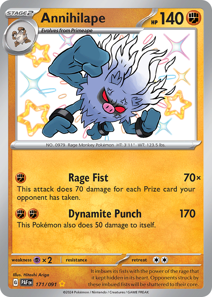 Annihilape 171/245 Shiny Rare