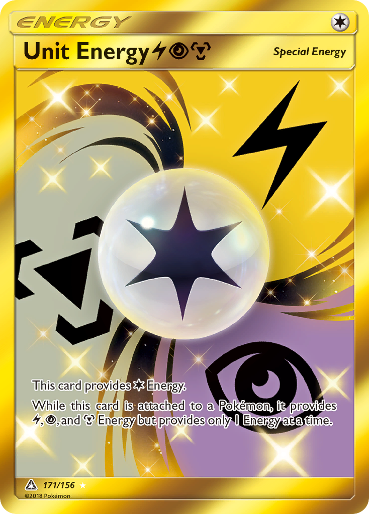 Unit Energy LightningPsychicMetal 171/178 Rare Secret