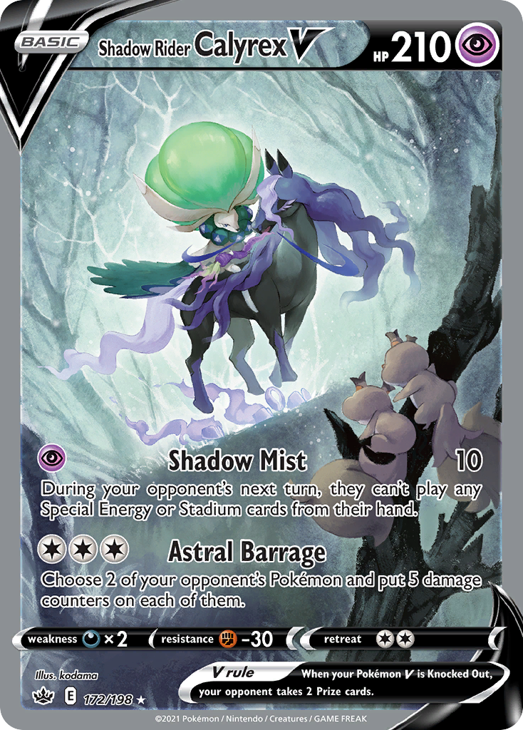 Shadow Rider Calyrex V 172/233 Rare Ultra