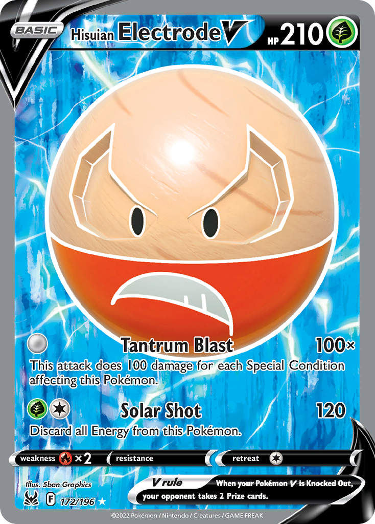 Hisuian Electrode V 172/217 Rare Ultra