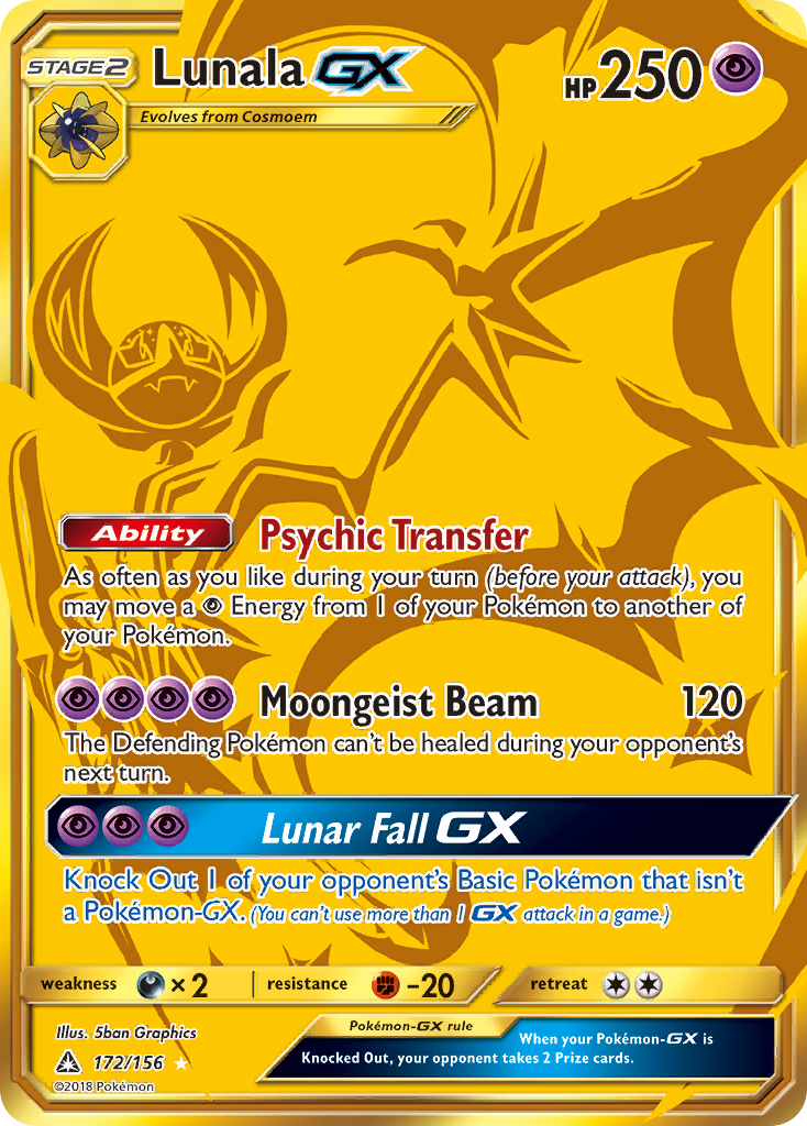 Lunala-GX 172/178 Rare Secret