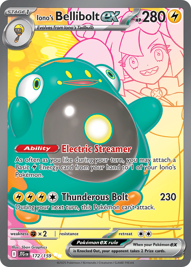 Iono's Bellibolt ex 172/190 Ultra Rare