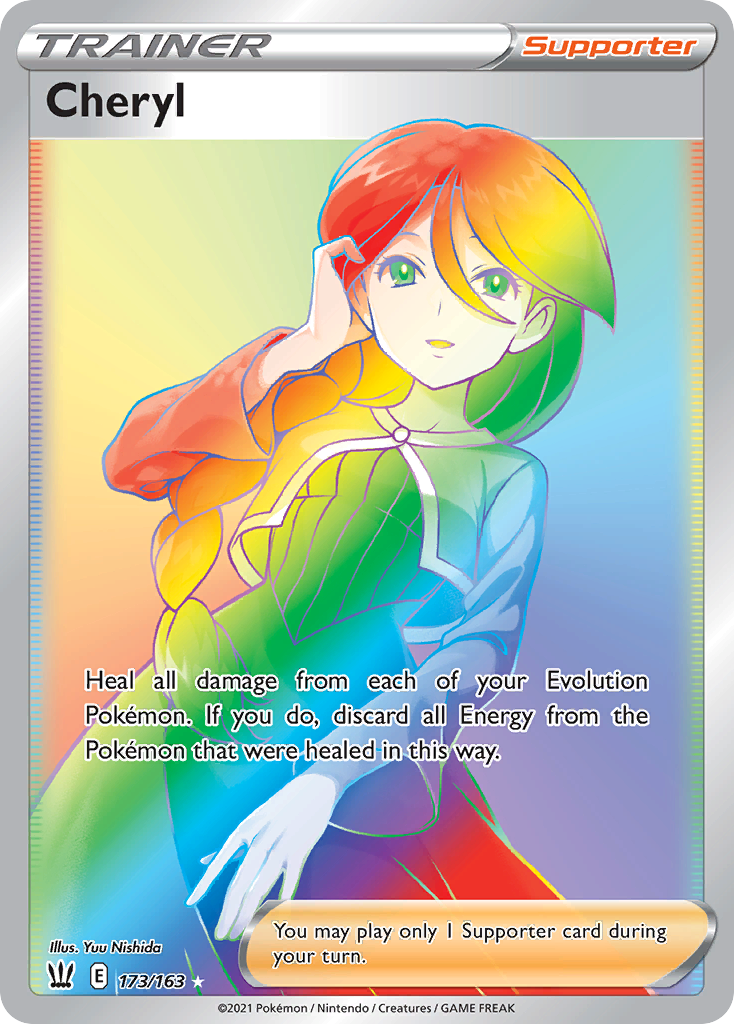Cheryl 173/183 Rare Rainbow