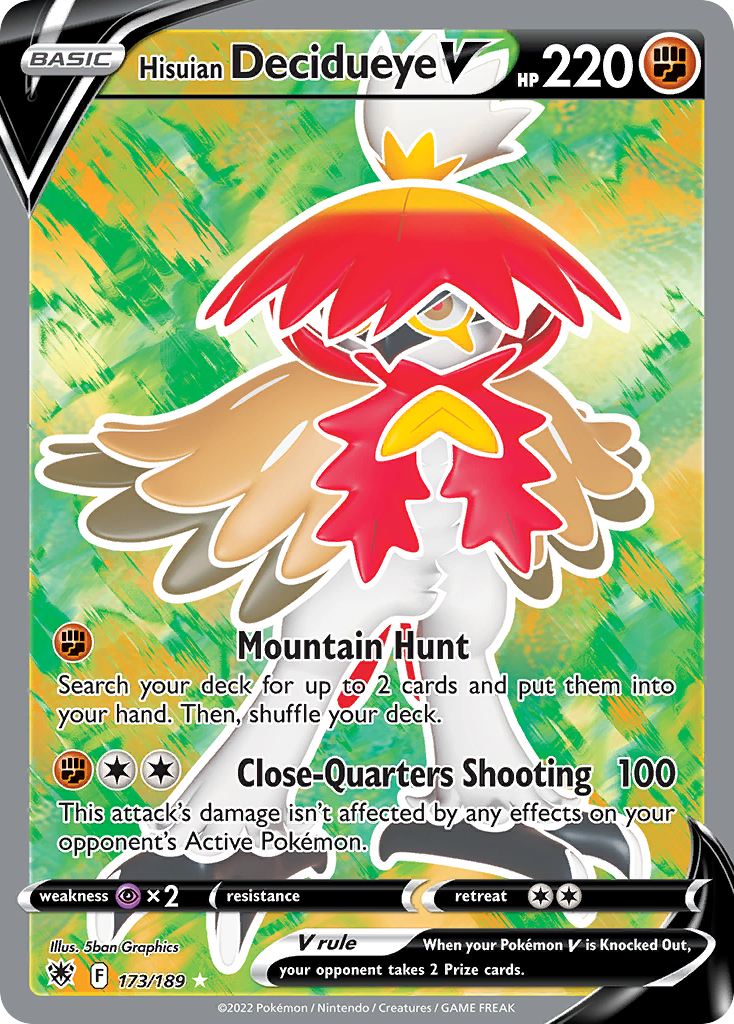 Hisuian Decidueye V 173/216 Rare Ultra