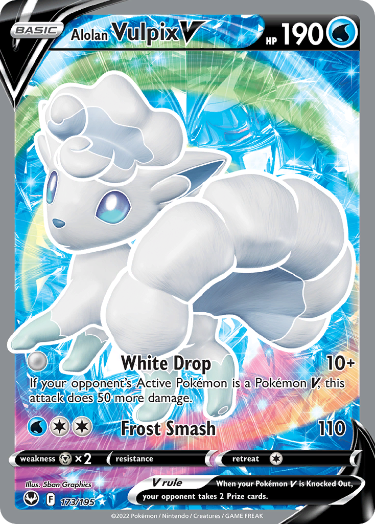 Alolan Vulpix V 173/215 Rare Ultra