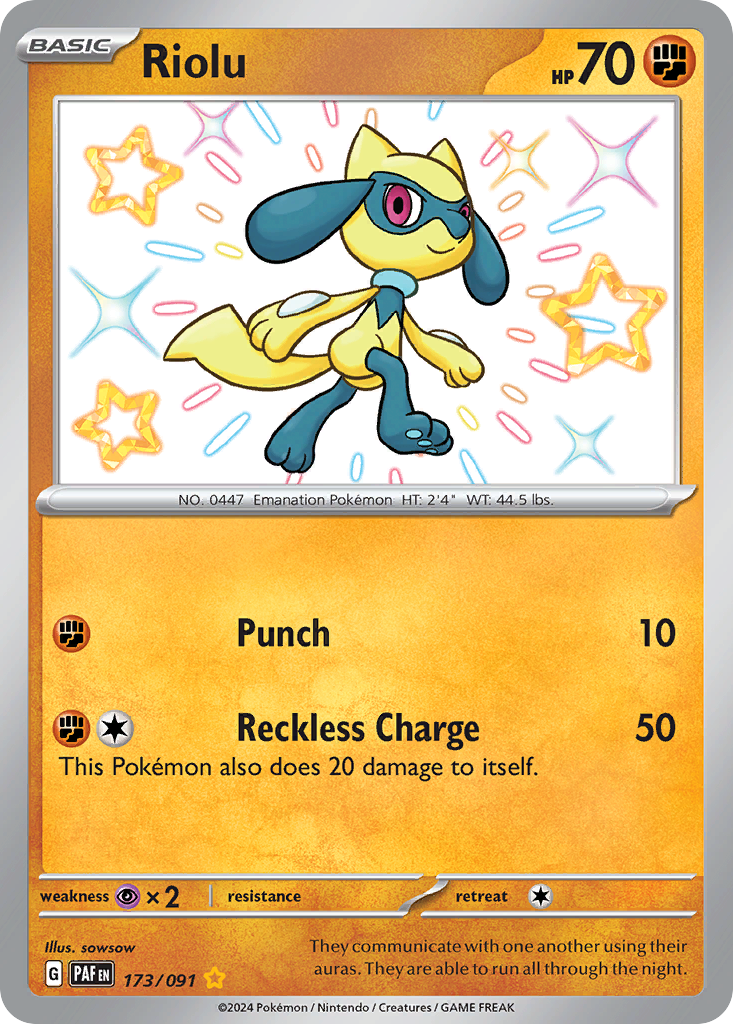 Riolu 173/245 Shiny Rare