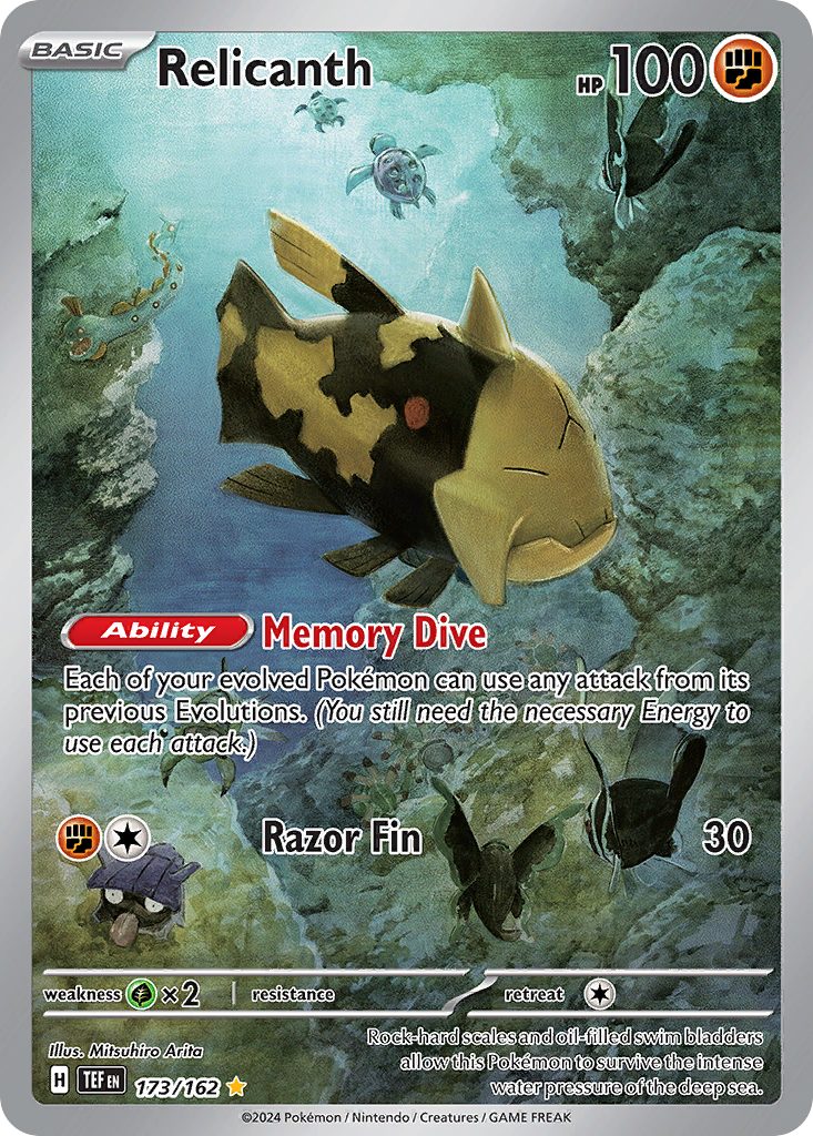 Relicanth 173/218 Illustration Rare