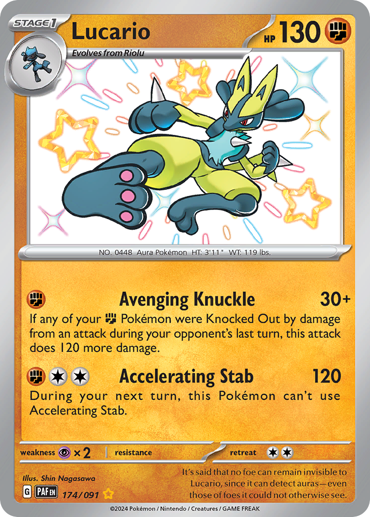 Lucario 174/245 Shiny Rare