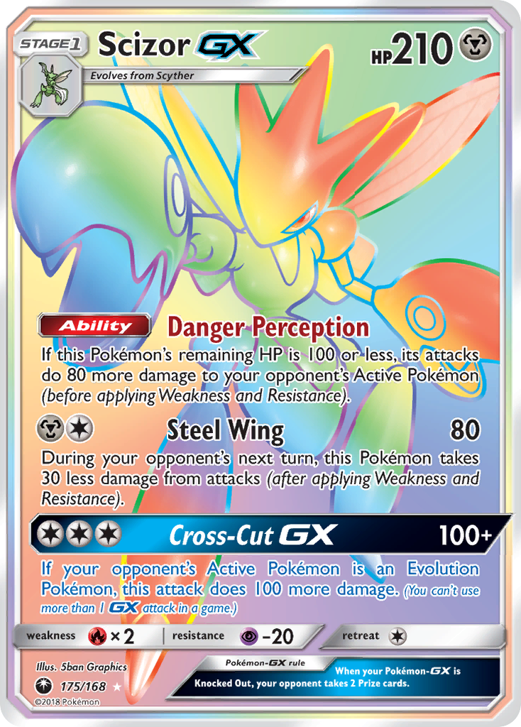 Scizor-GX 175/187 Rare Rainbow