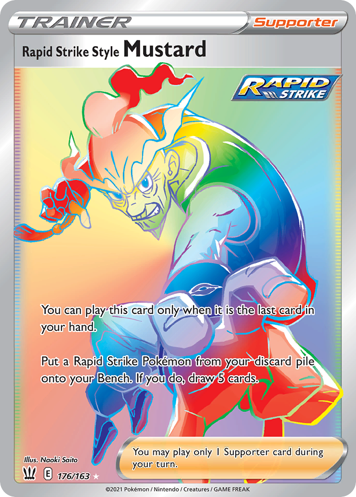Rapid Strike Style Mustard 176/183 Rare Rainbow