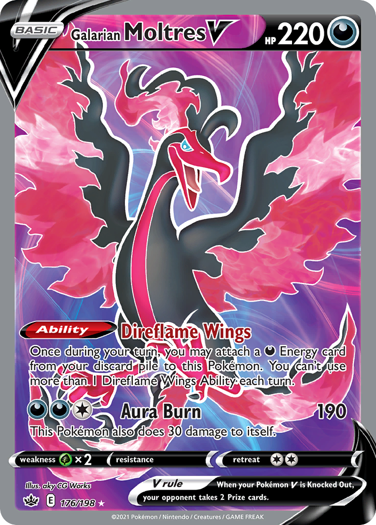 Galarian Moltres V 176/233 Rare Ultra