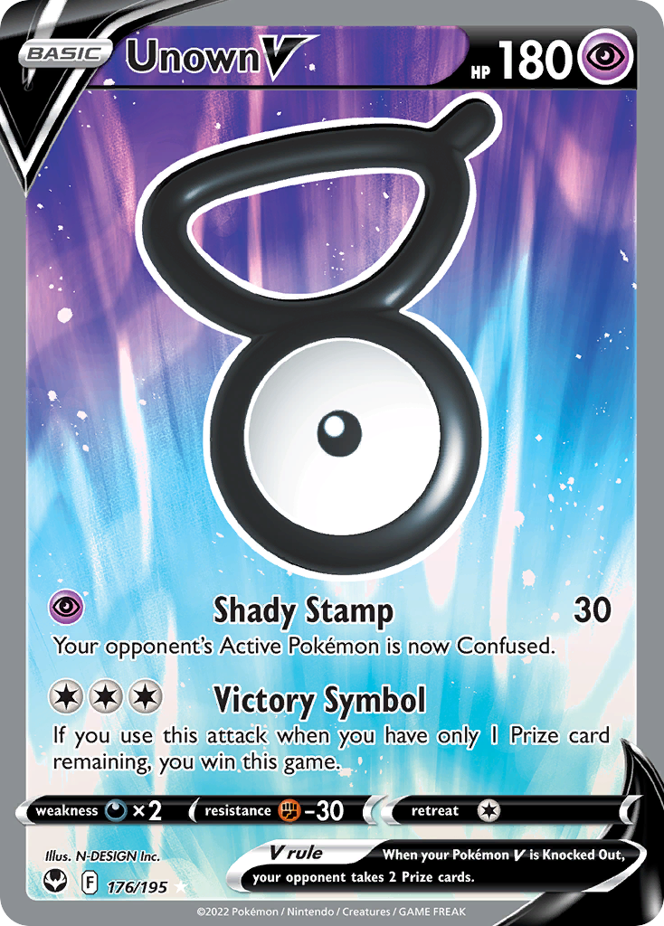 Unown V 176/215 Rare Ultra