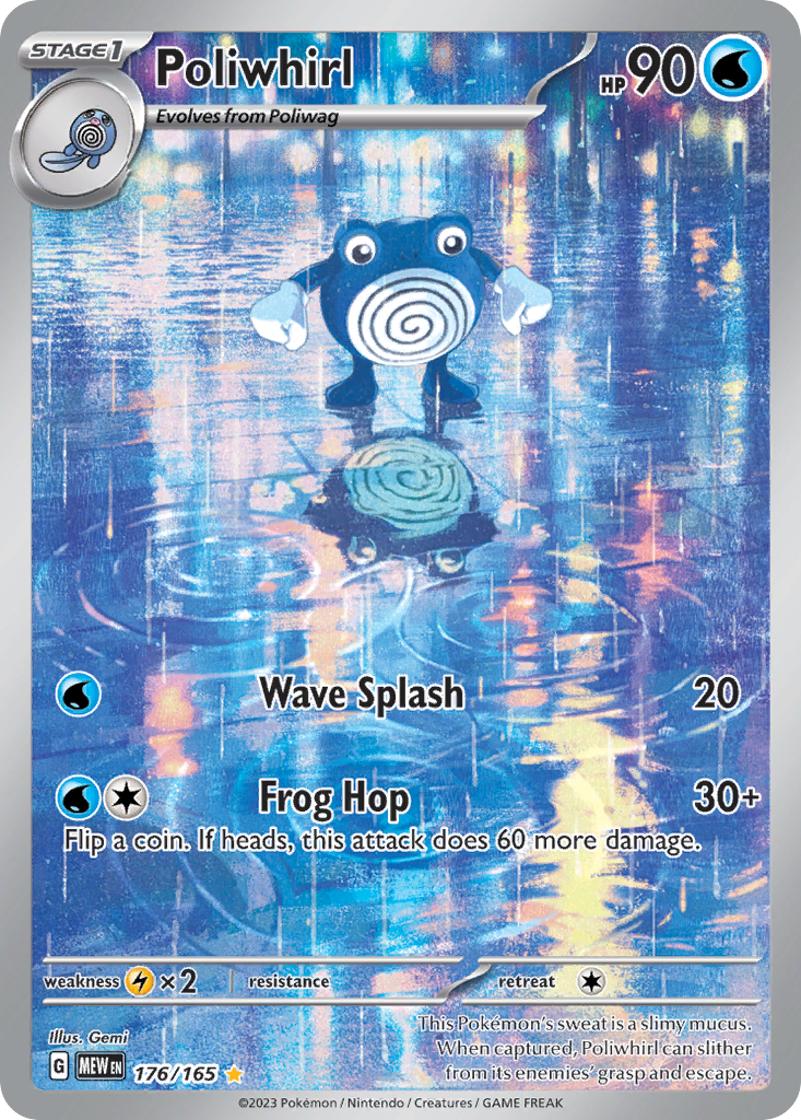 Poliwhirl 176/207 Illustration Rare