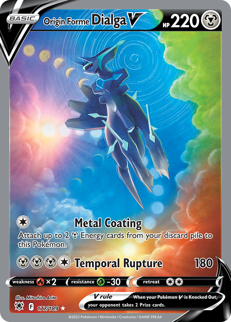 Origin Forme Dialga V 177/216 Rare Ultra