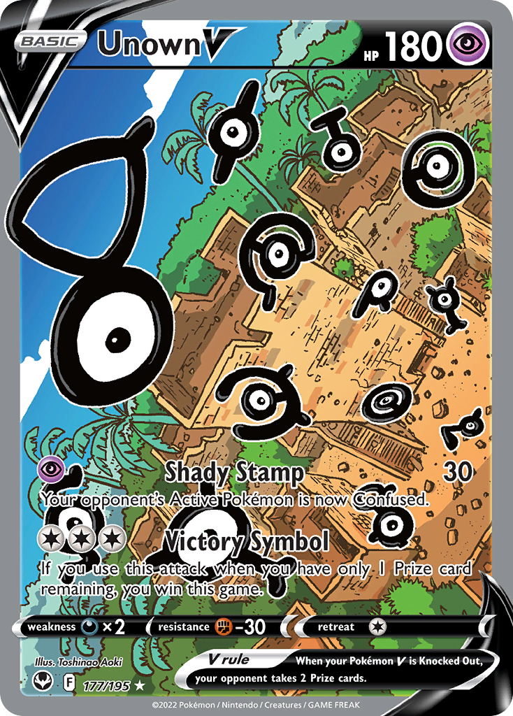 Unown V 177/215 Rare Ultra