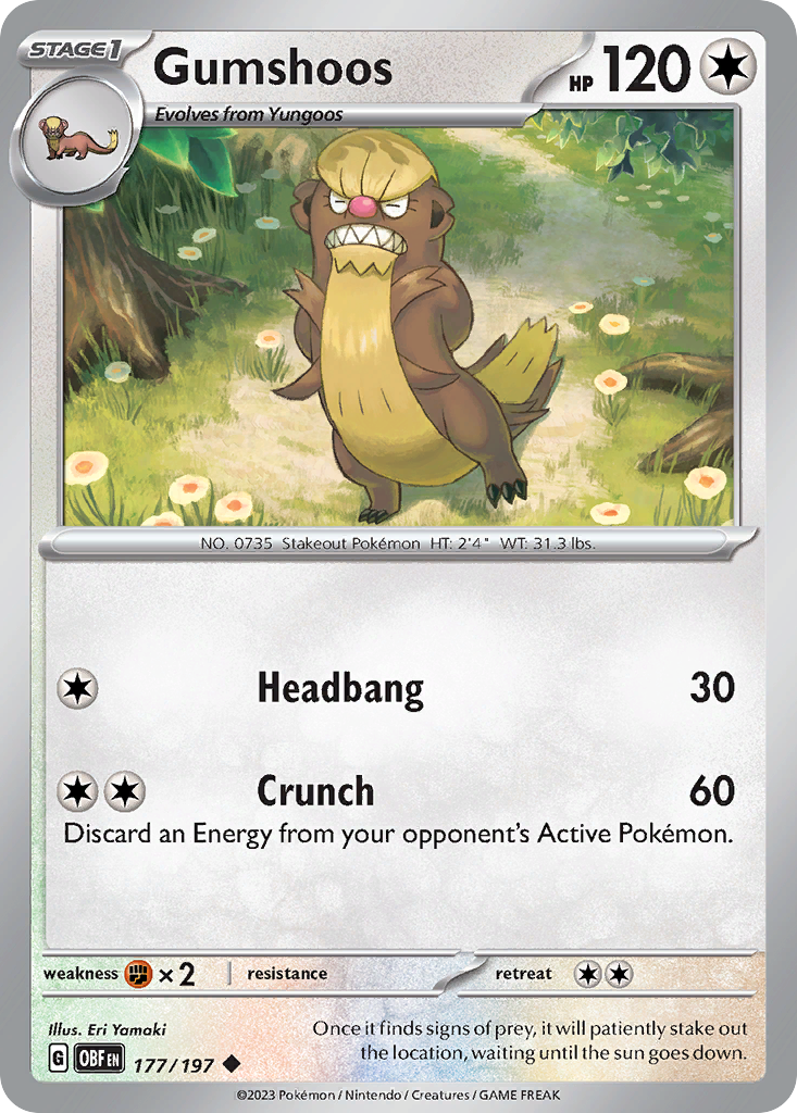 Gumshoos 177/230 Uncommon