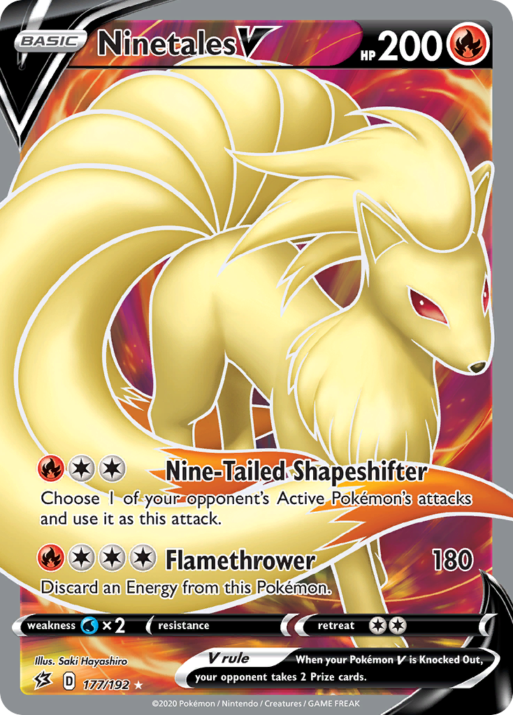 Ninetales V 177/209 Rare Ultra