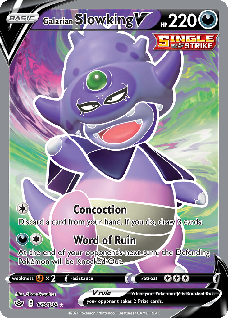 Galarian Slowking V 178/233 Rare Ultra